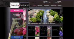 Desktop Screenshot of fleuriste.emiliencoralie.com