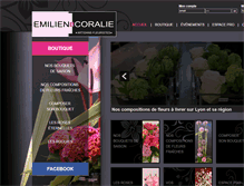 Tablet Screenshot of fleuriste.emiliencoralie.com